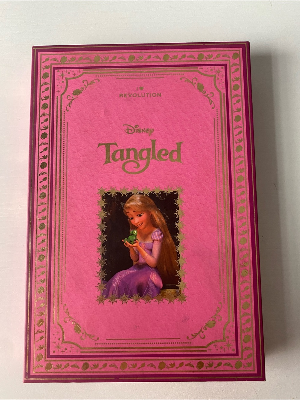 Disney Tangled Hot Pink and Gold Decorative Collectible Box
